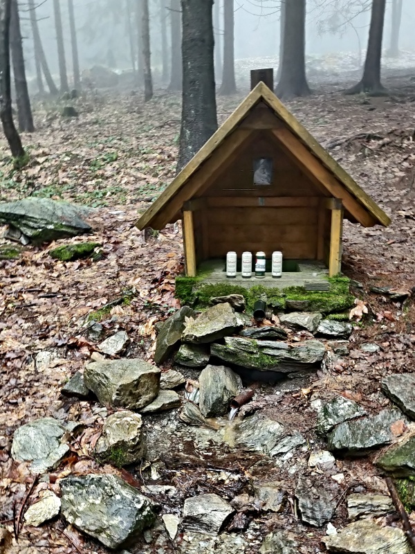 01 CESTOU JSME NEMOHLI MINOUT TRADIČNÍ STUDÁNKU ZE "ŽIVOU"VODOU